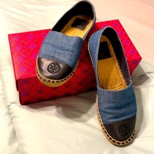 Tory Burch denim espadrilles Size 7